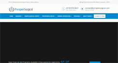 Desktop Screenshot of pompeiisurgical.com