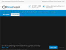 Tablet Screenshot of pompeiisurgical.com